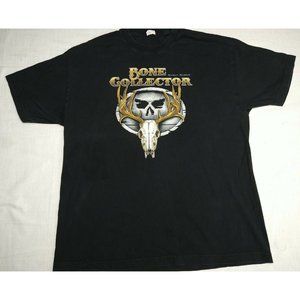 Michael Waddell's Bone Collector Graphic T-Shirt BLACK NIGHT 2XL DEER SKULL